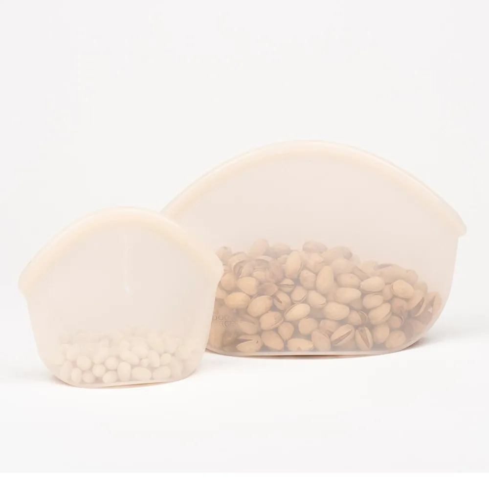 Food Huggers Siliconen Zakjes|Keukenhulpjes>Hugger Bag - Champagne Frost - 400ml