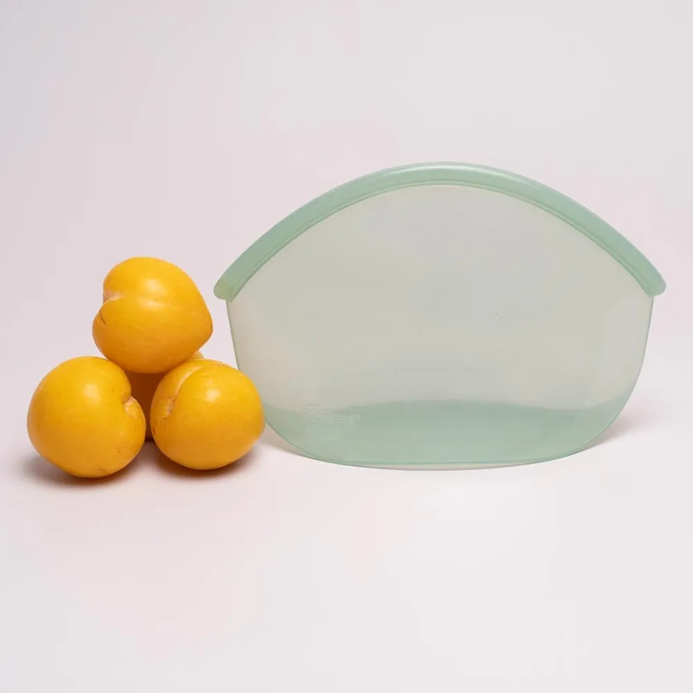 Food Huggers Siliconen Zakjes|Keukenhulpjes>Hugger Bag - Juniper Clear - 900ml
