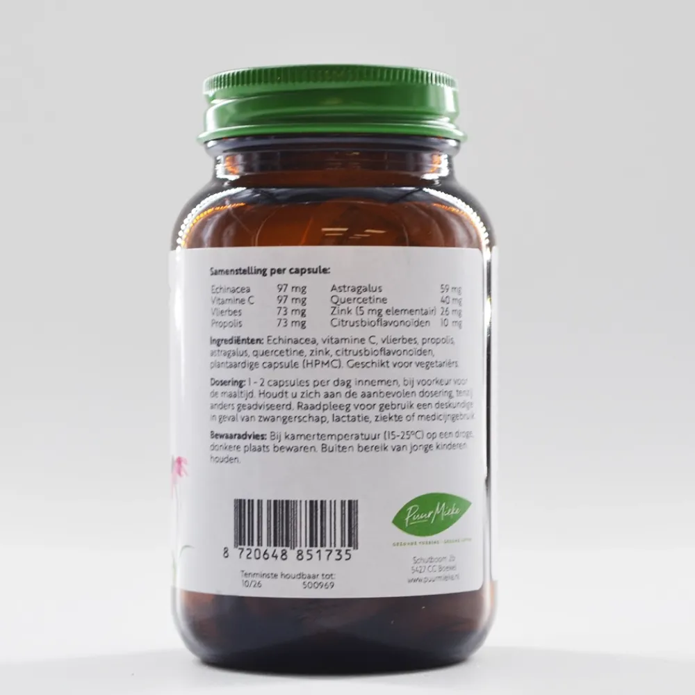 Puur Mieke Stress|Immuunsysteem>Immuun Complex - 475mg - 70 caps