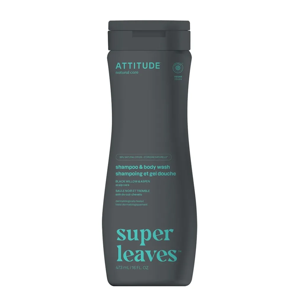 ATTITUDE Mannenverzorging|Bad En Douche>2-in-1 Scalp Care - Shampoo en Body Wash - Mannen - 473ml