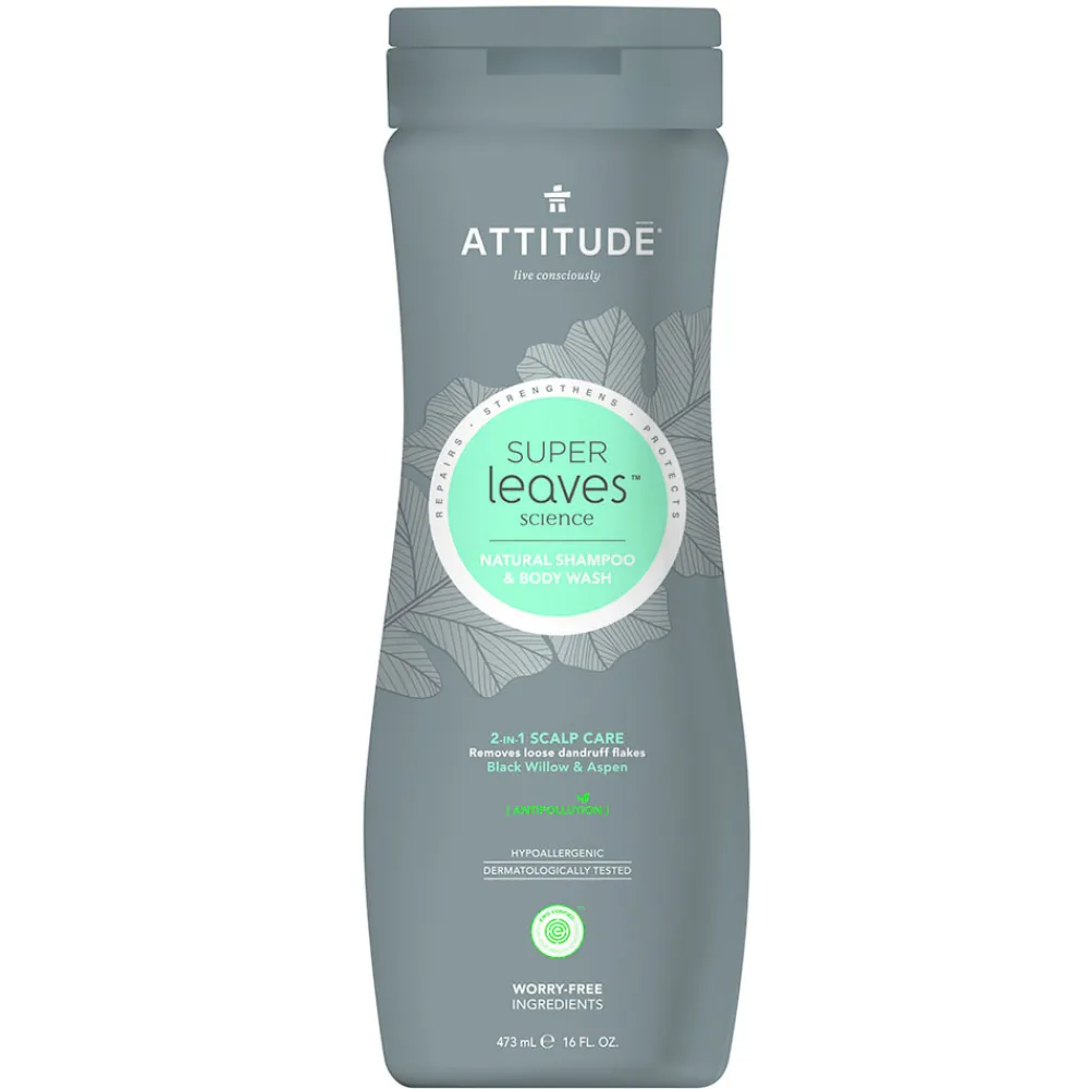 ATTITUDE Mannenverzorging|Bad En Douche>2-in-1 Scalp Care - Shampoo en Body Wash - Mannen - 473ml