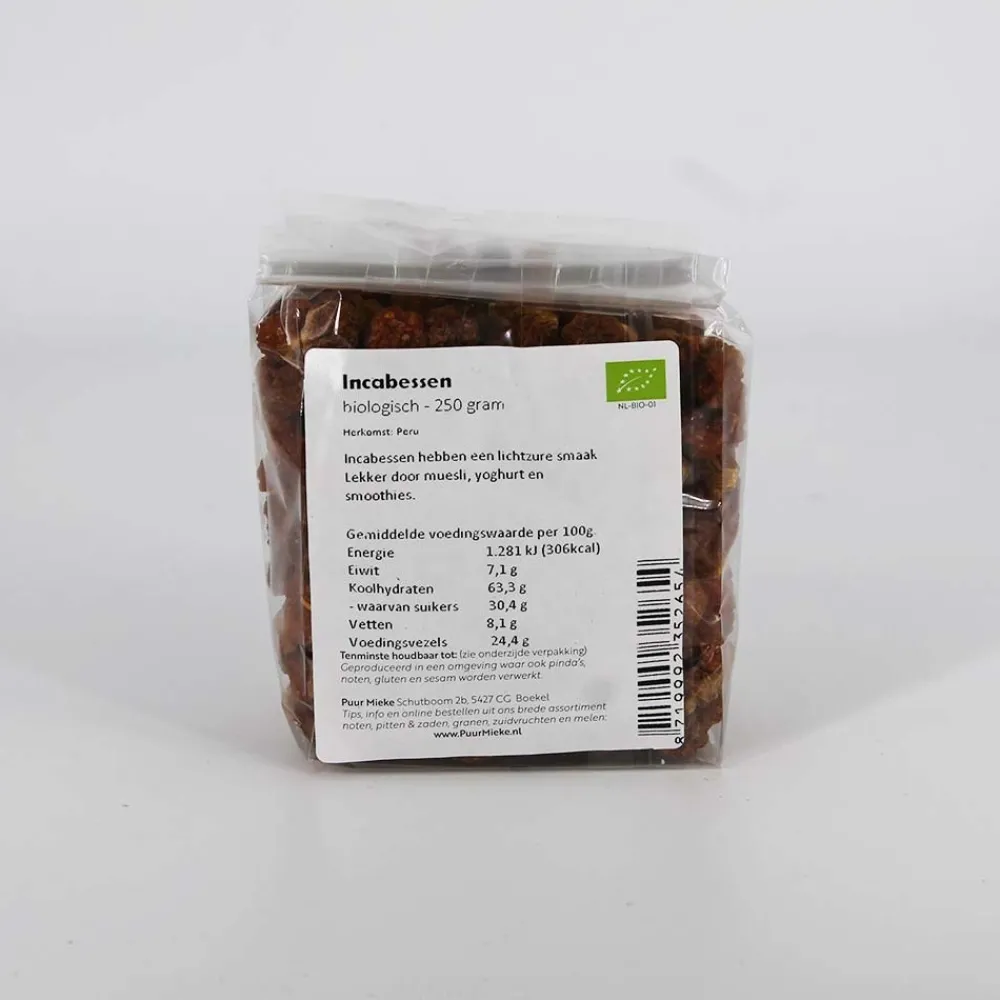Puur Mieke Fruit & Noten|Bessen En Zuidvruchten>Inca bessen - 250g - BIO
