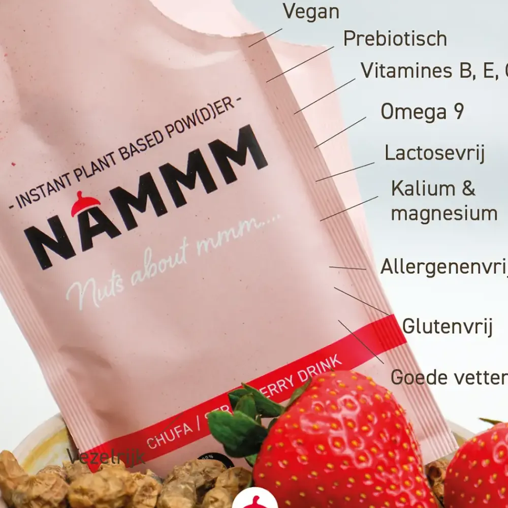 Nammm Spijsvertering|Darmen>Instant poeder voor Chufadrank - Aardbei