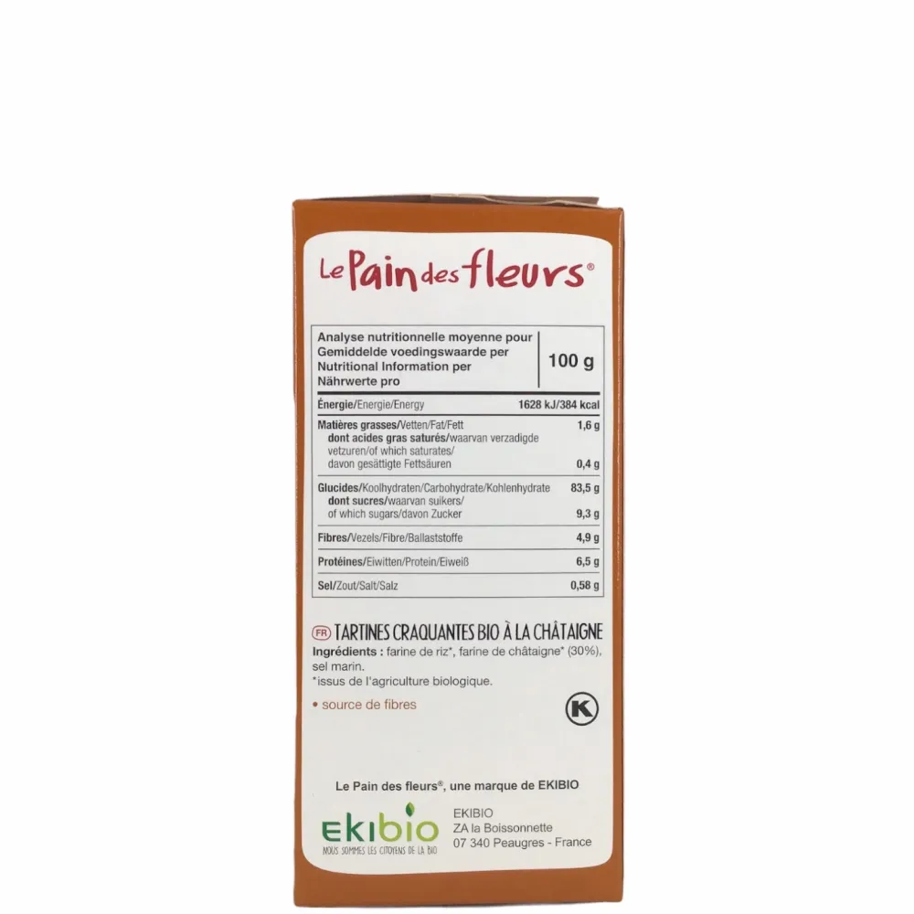 Le Pain des Fleurs Crackers En Wafels>Kastanjecrackers - 150g - BIO