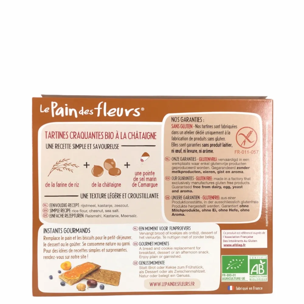 Le Pain des Fleurs Crackers En Wafels>Kastanjecrackers - 150g - BIO