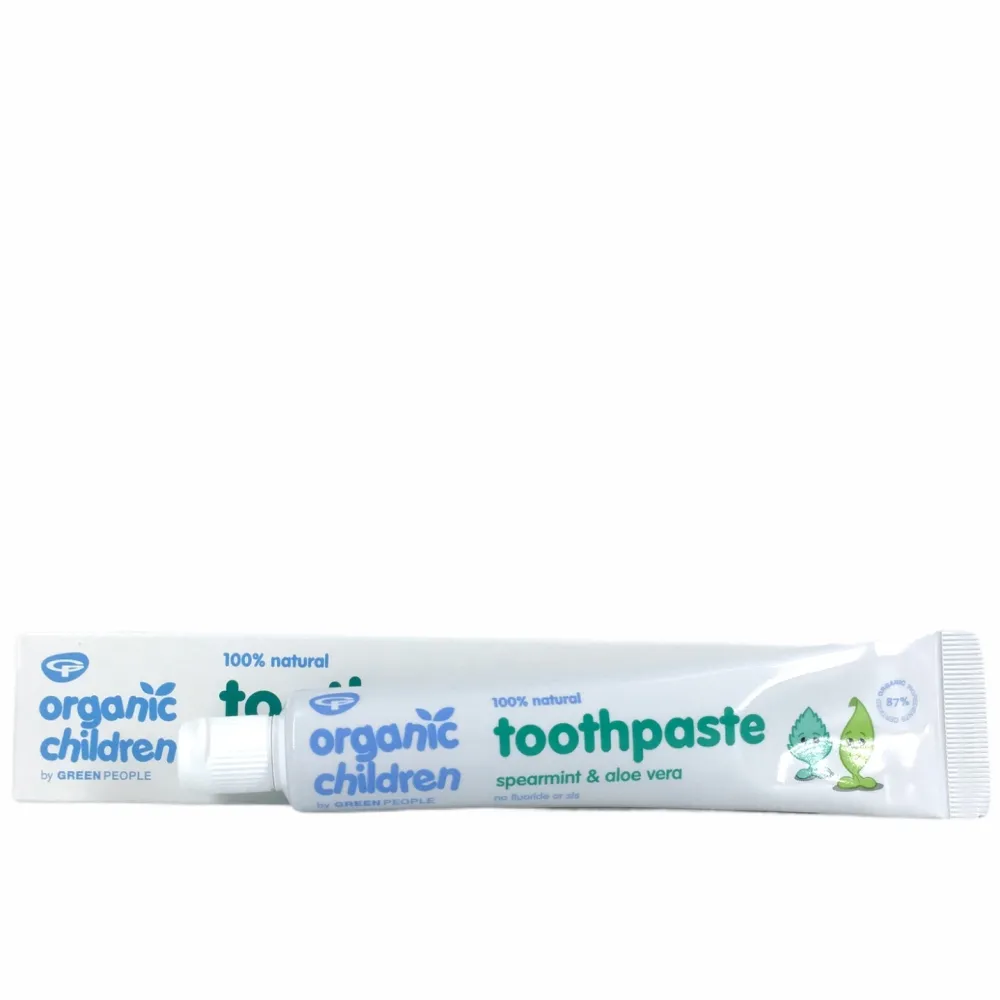 Green People Baby Verzorging|Tandpasta>Kinder Tandpasta - Spearmint & Aloe Vera - 50ml