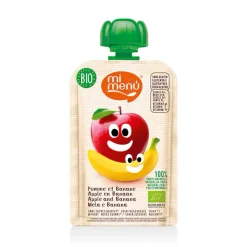 Mi Menu Fruit & Noten|Sap & Frisdranken>Knijpfruit Appel Banaan - 100g - BIO
