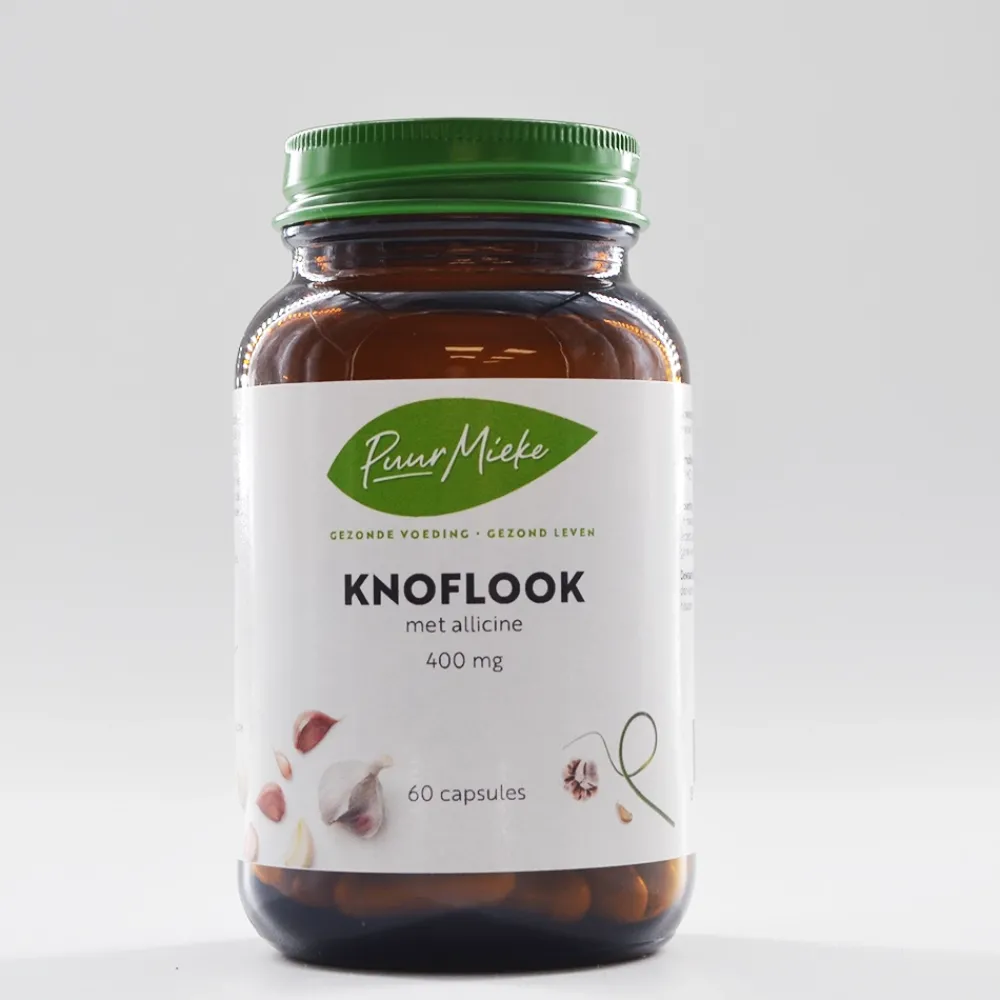 Puur Mieke Stress|Immuunsysteem>Knoflook met Allicine - 400mg - 60 caps