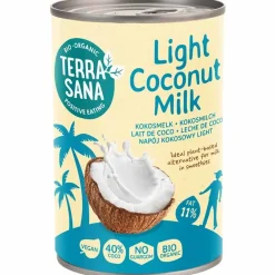Terrasana Kokosproducten|Kokoswater & Kokosmelk>Kokosmelk Light - 400ml - BIO