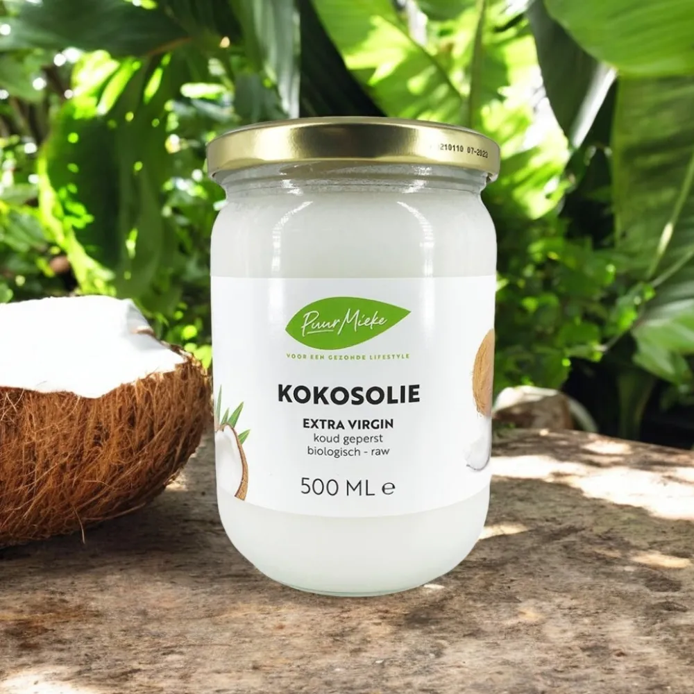 Puur Mieke Paleo Aip|Kokosolie>Kokosolie Extra Virgin koud geperst 500ml – BIO