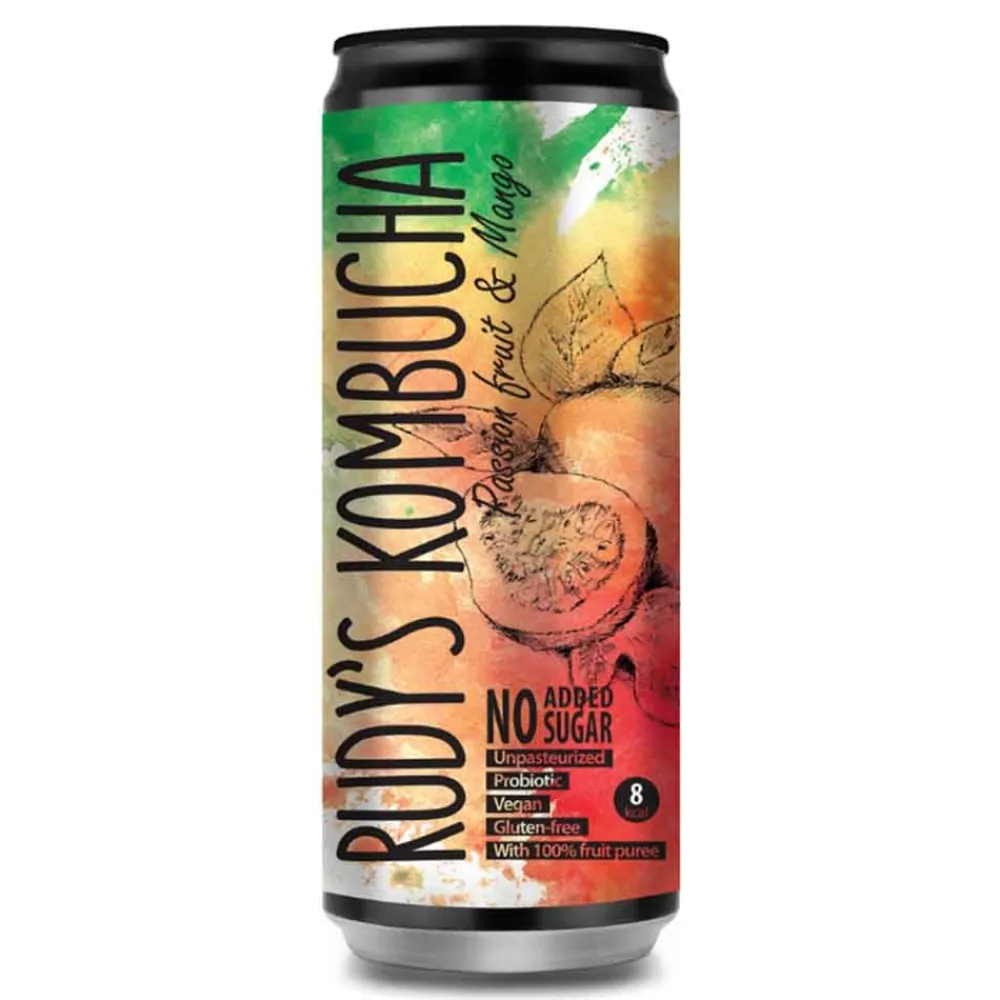 Rudy's Darmen|Kombucha>Kombucha - Mango & Passiefruit - 330ml