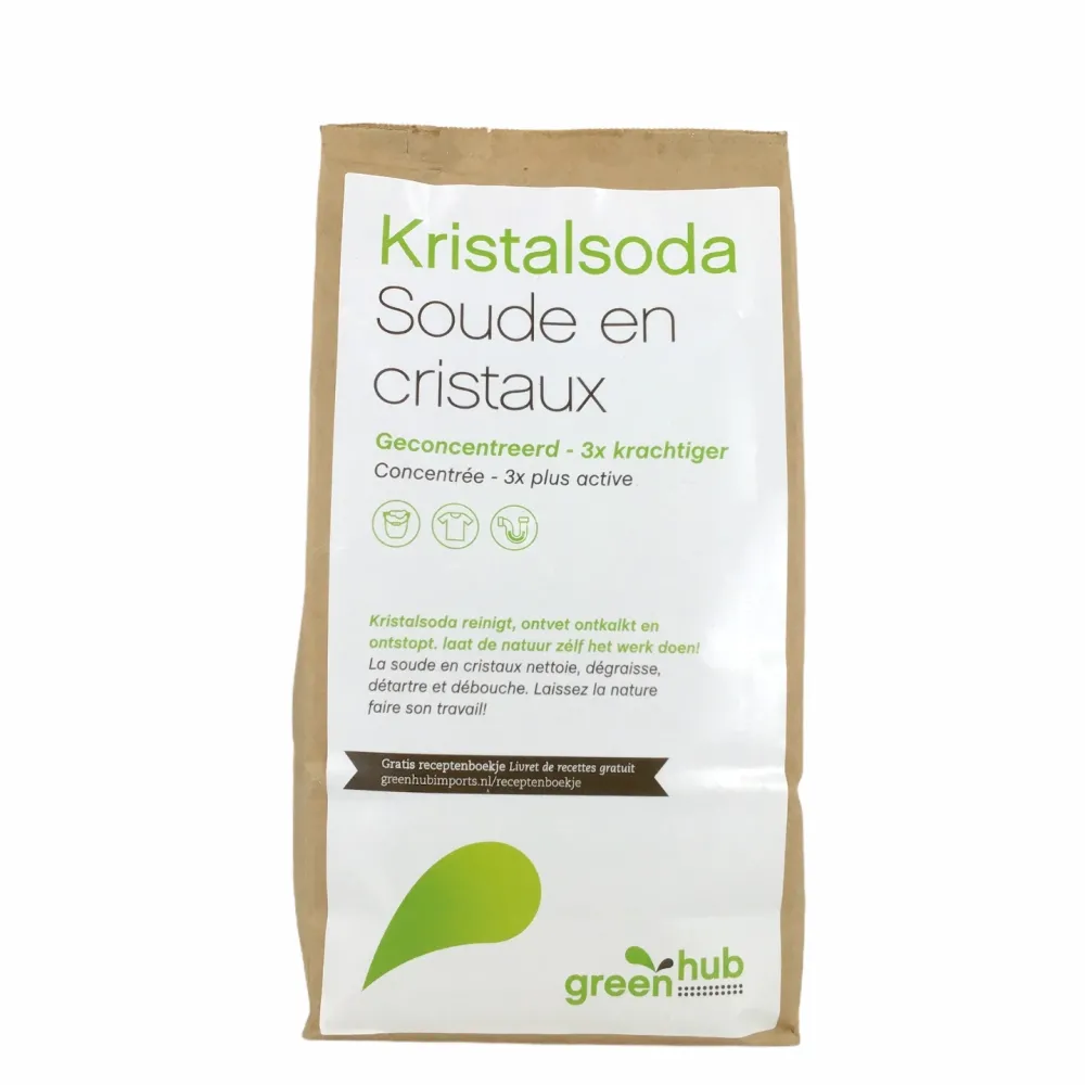GreenHub Schoonmaakproducten|Schoonmaakproducten>Kristalsoda 3x geconcentreerd - 1kg