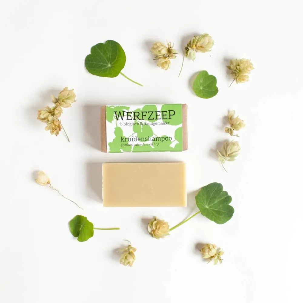 Werfzeep Haarverzorging/Shampoo En Conditioner|Shampoo Bars>Kruidenshampoo - Biologische Haarzeep 100gr