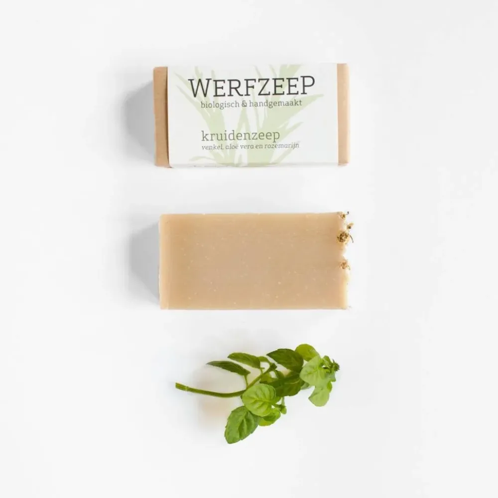 Werfzeep Reiniging|Hand- / Lichaamszeep>Kruidenzeep Biologische Zeep - 100gr