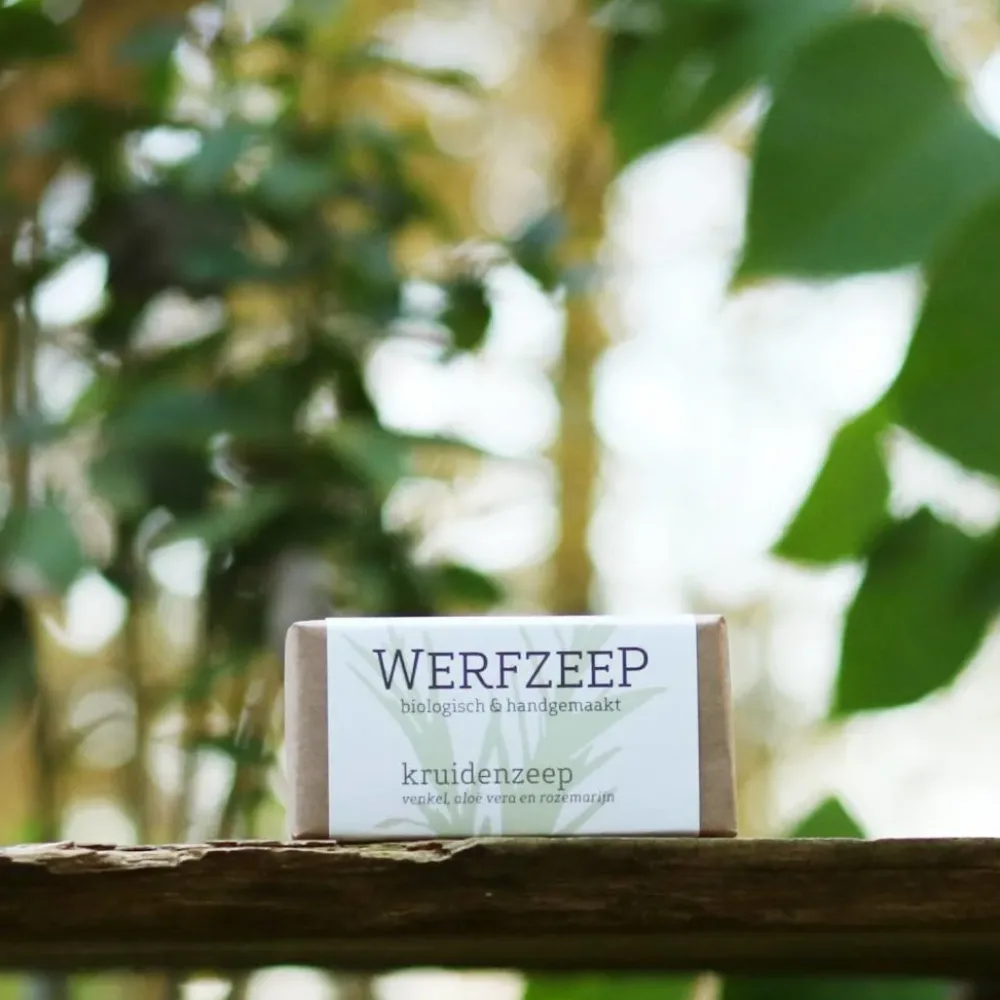 Werfzeep Reiniging|Hand- / Lichaamszeep>Kruidenzeep Biologische Zeep - 100gr