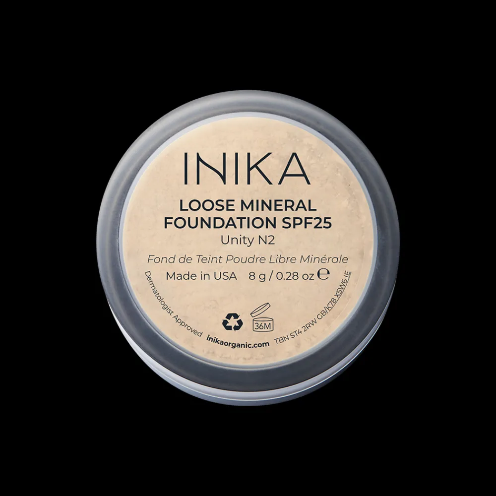 INIKA Gezicht/Poeder|Gezicht/Foundation>Loose Mineral Foundation SPF 25 – Unity - 8g - BIO