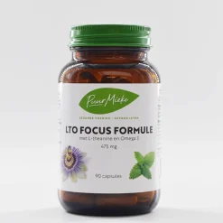 Puur Mieke Stress|Nachtrust>LTO Focus Formule - met L-theanine en Omega 3 - 475mg - 90 caps