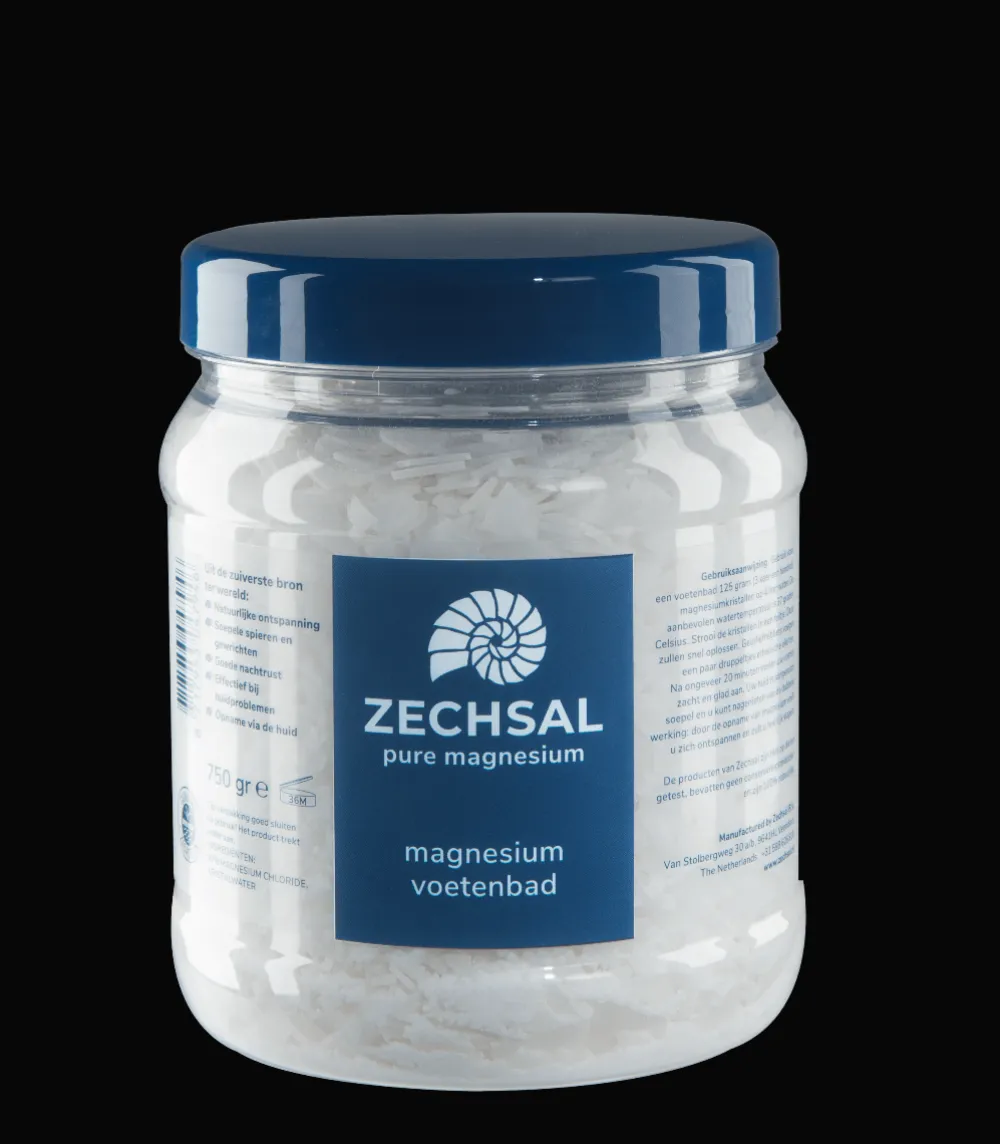 Zechsal Stress|Spieren>Magnesium Badkristallen Voetenbad - 750g