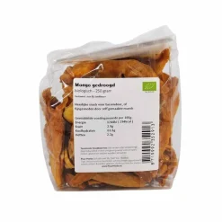 Puur Mieke Fruit & Noten|Bessen En Zuidvruchten>Mango reepjes gedroogd - 250g - BIO