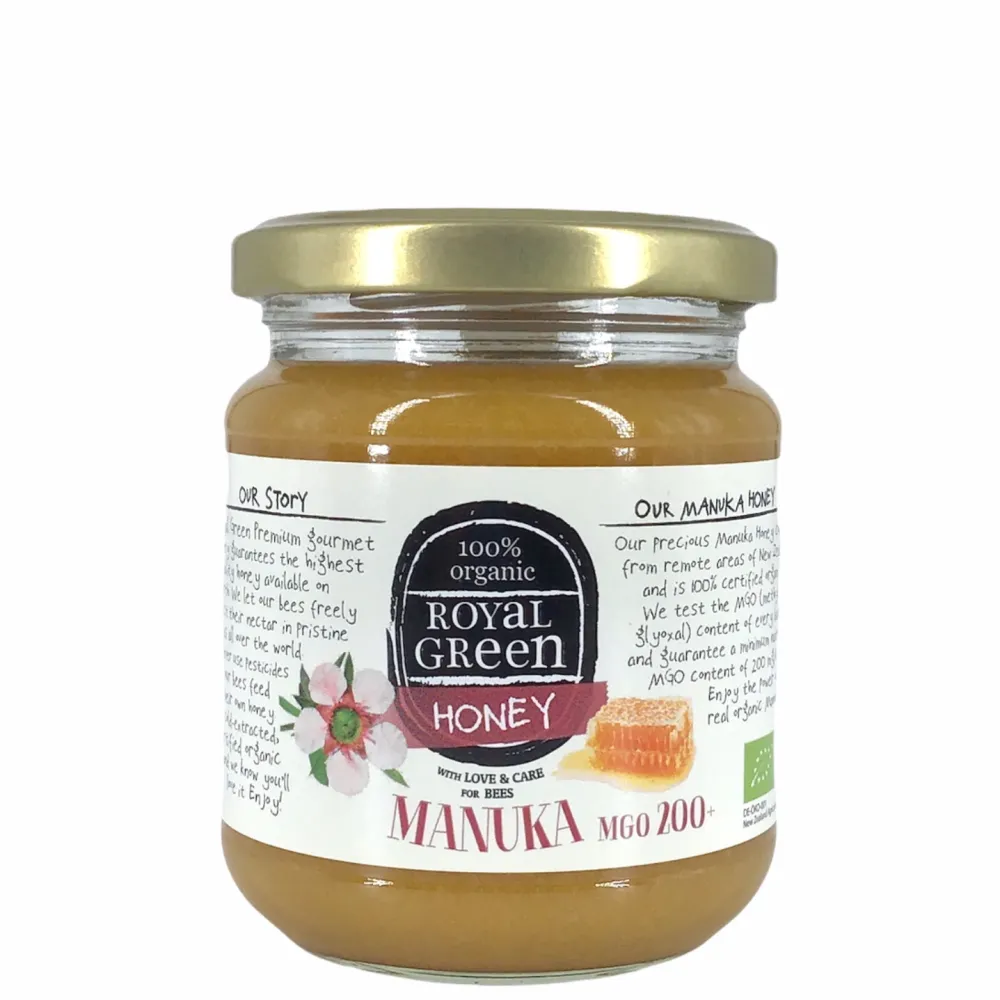 Royal Green Bijenproducten|Paleo Aip>Manuka Honing MGO 200+ - 250g - BIO