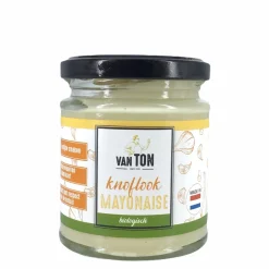 van TON Mayonaise En Mosterd>Mayonaise met knoflook (ongezoet) - 160g - BIO