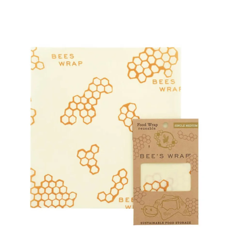 Bee's Wrap Wax Wraps En Katoenen Zakjes|Bewaren En Meenemen>Medium Wrap - 25 x 27,5 cm - Single