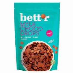 Bett'r Chocolade Druppels|Chocolade>Melk Chocolade Druppels - 200g - BIO