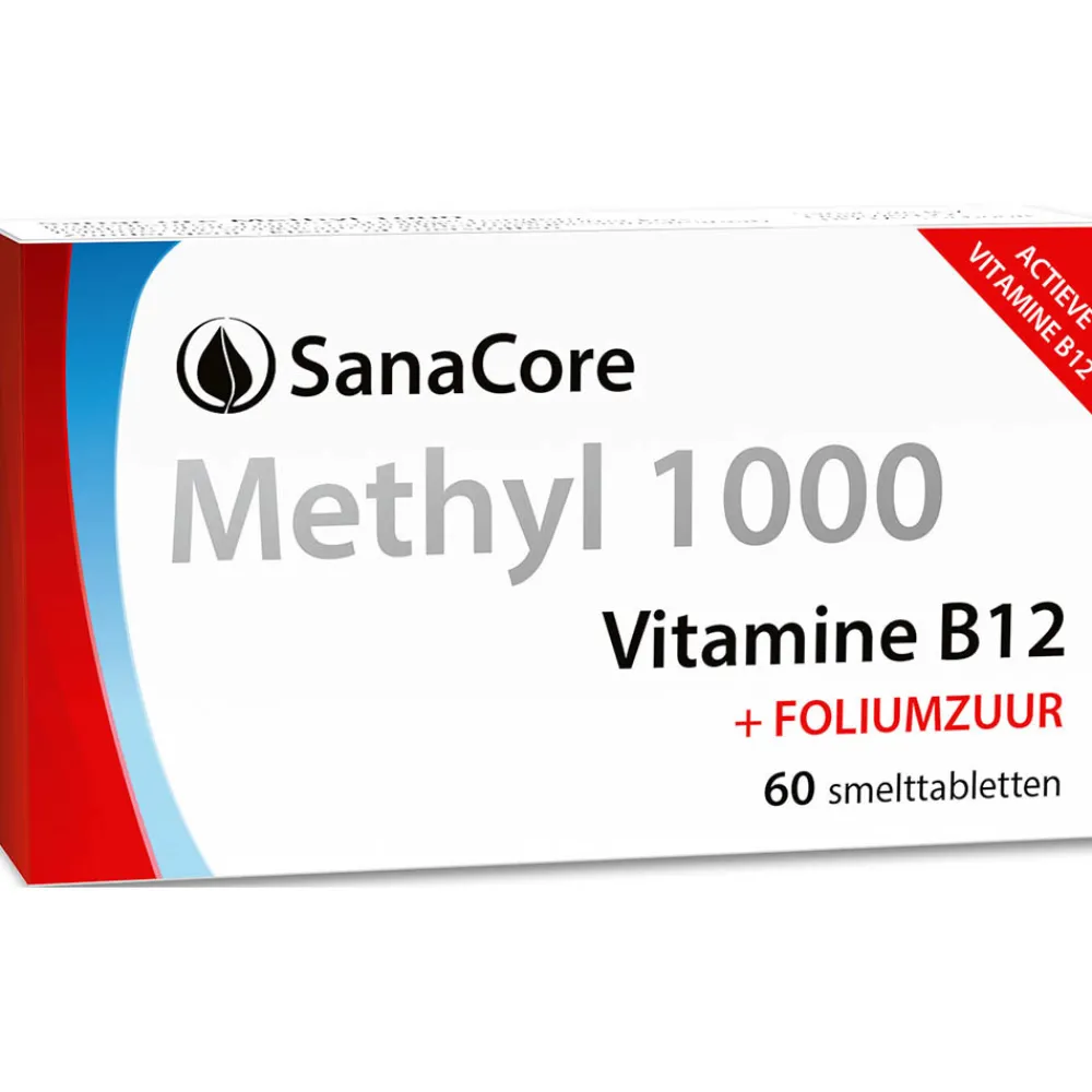 Sanacore Stress|Immuunsysteem>Methyl 1000 Vitamine B12 60 tabletten