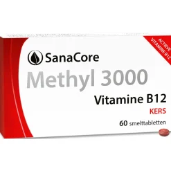 Sanacore Stress|Immuunsysteem>Methyl 3000 Vitamine B12 60 tabletten zonder foliumzuur