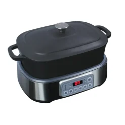 Wartmann Slowcooker / Multicooker|Braadpan>Multicooker / Slowcooker - Gietijzer - Zwart - 5,5l