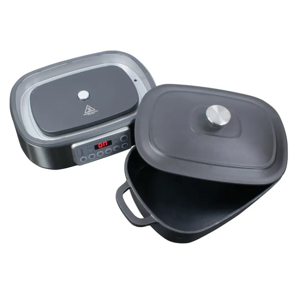 Wartmann Slowcooker / Multicooker|Braadpan>Multicooker / Slowcooker - Gietijzer - Zwart - 5,5l