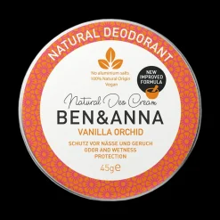 Ben & Anna Deodorant>Natuurlijke Deodorant Creme - Vanilla Orchid - 45gr