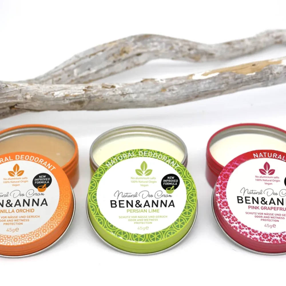 Ben & Anna Deodorant>Natuurlijke Deodorant Creme - Vanilla Orchid - 45gr