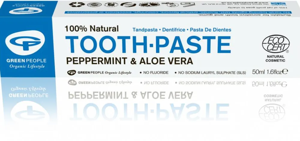 Green People Tandpasta>Natuurlijke Tandpasta - Pepermunt & Aloë Vera - 50ml