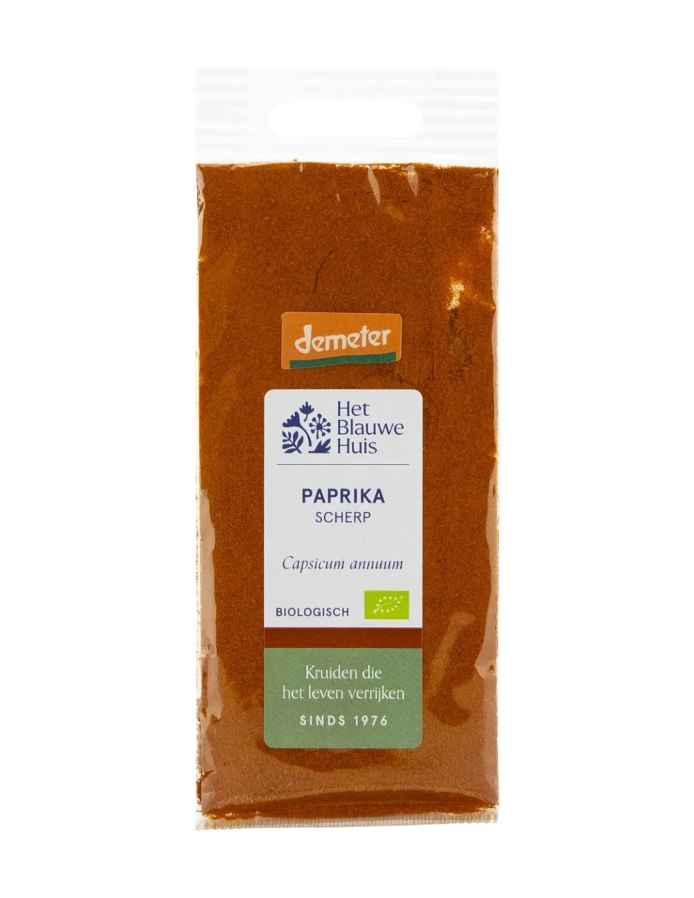 Het Blauwe Huis Kruiden & Specerijen>Paprikapoeder - Scherp - 30g - BIO