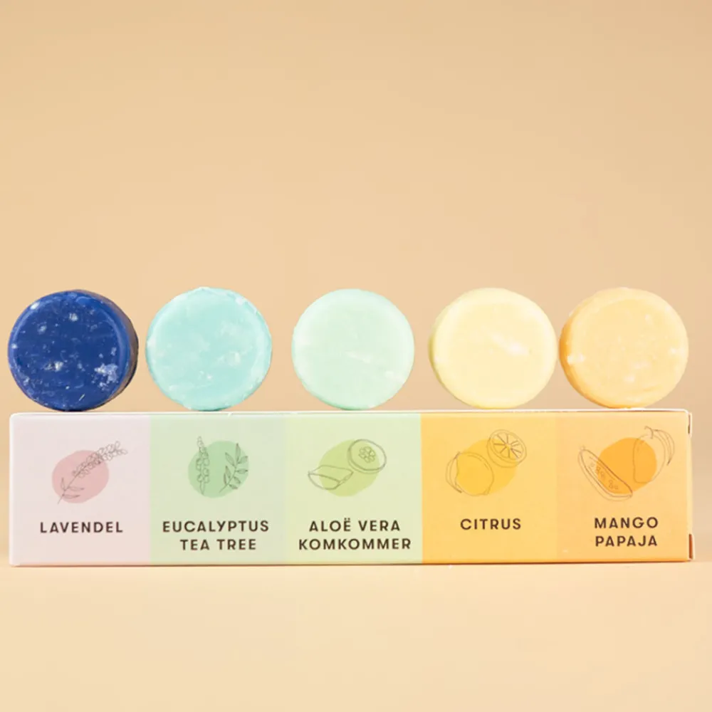 Shampoo Bars Haarverzorging/Shampoo En Conditioner|Shampoo>Proefpakket - 5 mini's