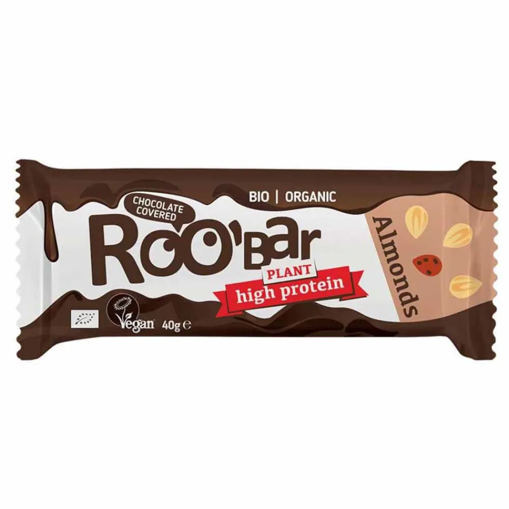 Roobar Spieren|Repen>Protein Chocolate Covered Almond BIO - 40g