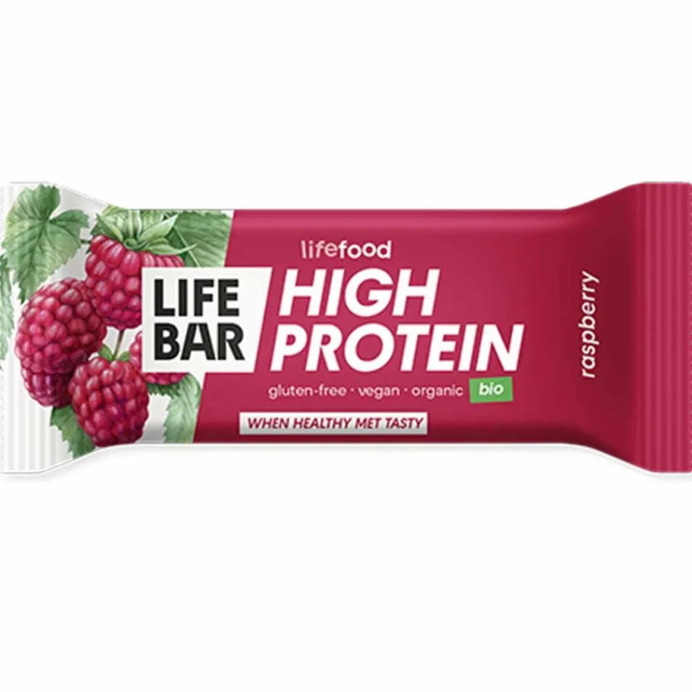 Lifefood Repen>Proteïnereep Framboos - 40g - BIO