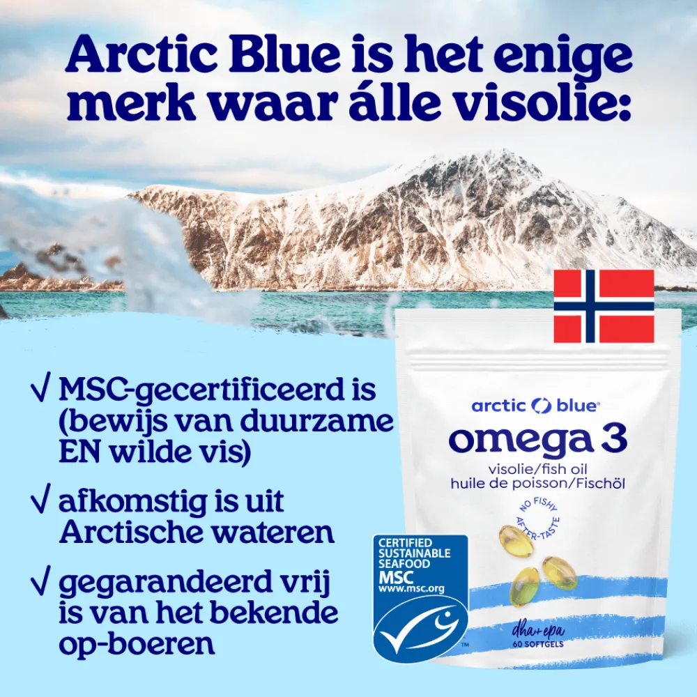 Arctic Blue Hart & Bloedvaten|Hersenen>Pure Arctic Oil MSC - 60 capsules