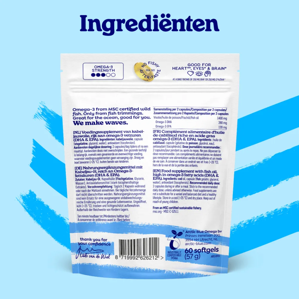Arctic Blue Hart & Bloedvaten|Hersenen>Pure Arctic Oil MSC - 60 capsules