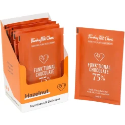 Funky Fat Choc Chocolade|Cacao>Pure Chocolade met Hazelnoot en MCT - BIO