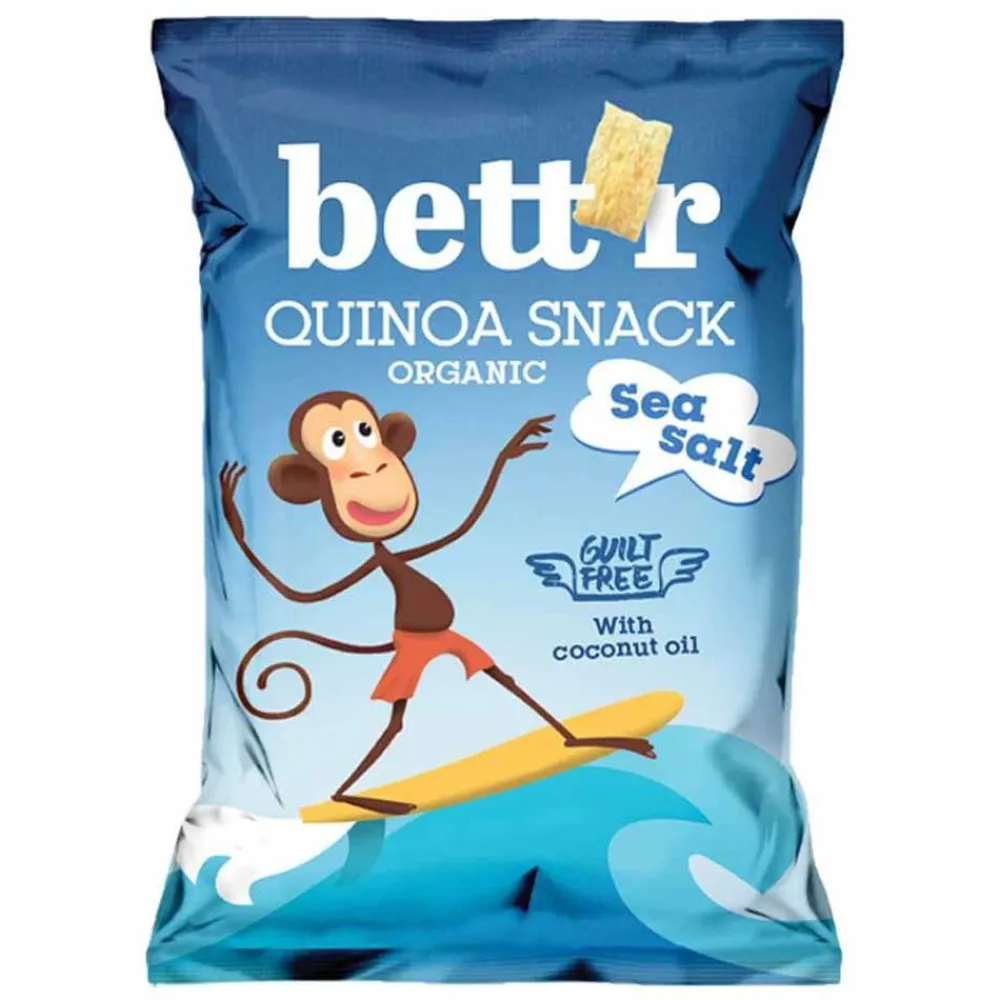 Bett'r Chips & Zoutjes>Quinoa Snack Zeezout - 50g - BIO