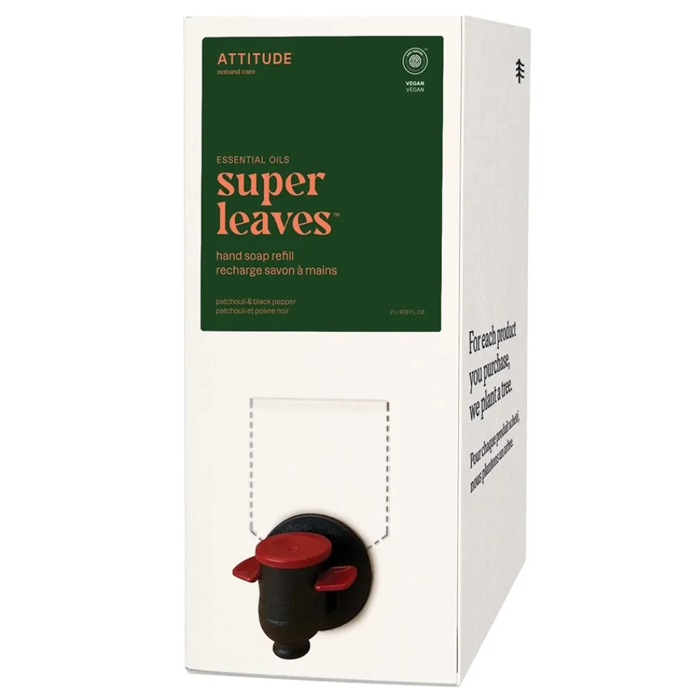 ATTITUDE Hand- / Lichaamszeep>Refill - Handzeep - Patchoeli & Zwarte Peper - 2000ml