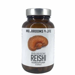 Mushrooms4Life Paddenstoelen|Adaptogenen>Reishi - Organische Paddenstoel - 60caps - BIO
