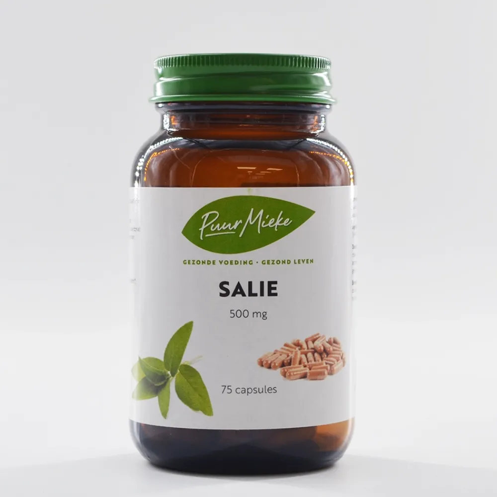 Puur Mieke Vrouw|Spijsvertering>Salie - 500mg - 75 caps