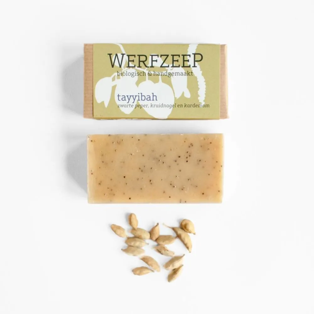 Werfzeep Reiniging|Scrubzeep>Scrubzeep Tayyibah - Biologische scrub zeep - 100gr
