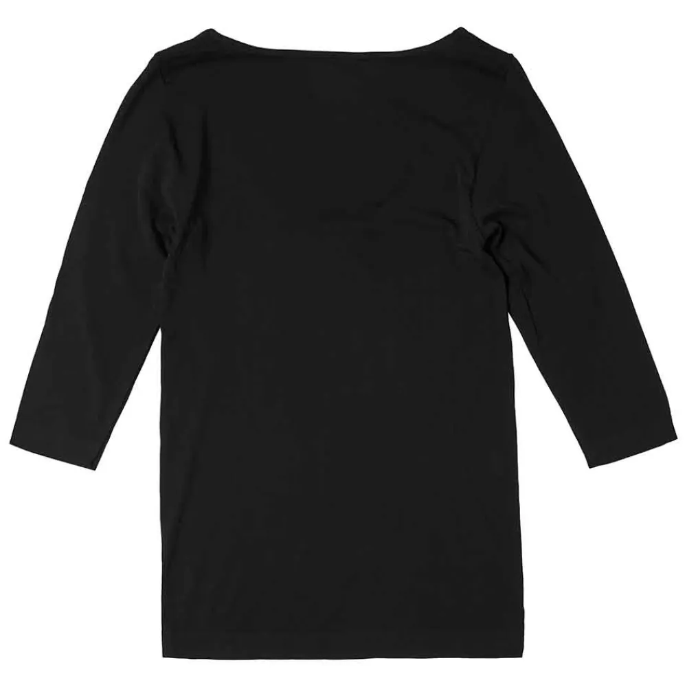 Boody Shirts>Shirt met Driekwart Mouw - Zwart