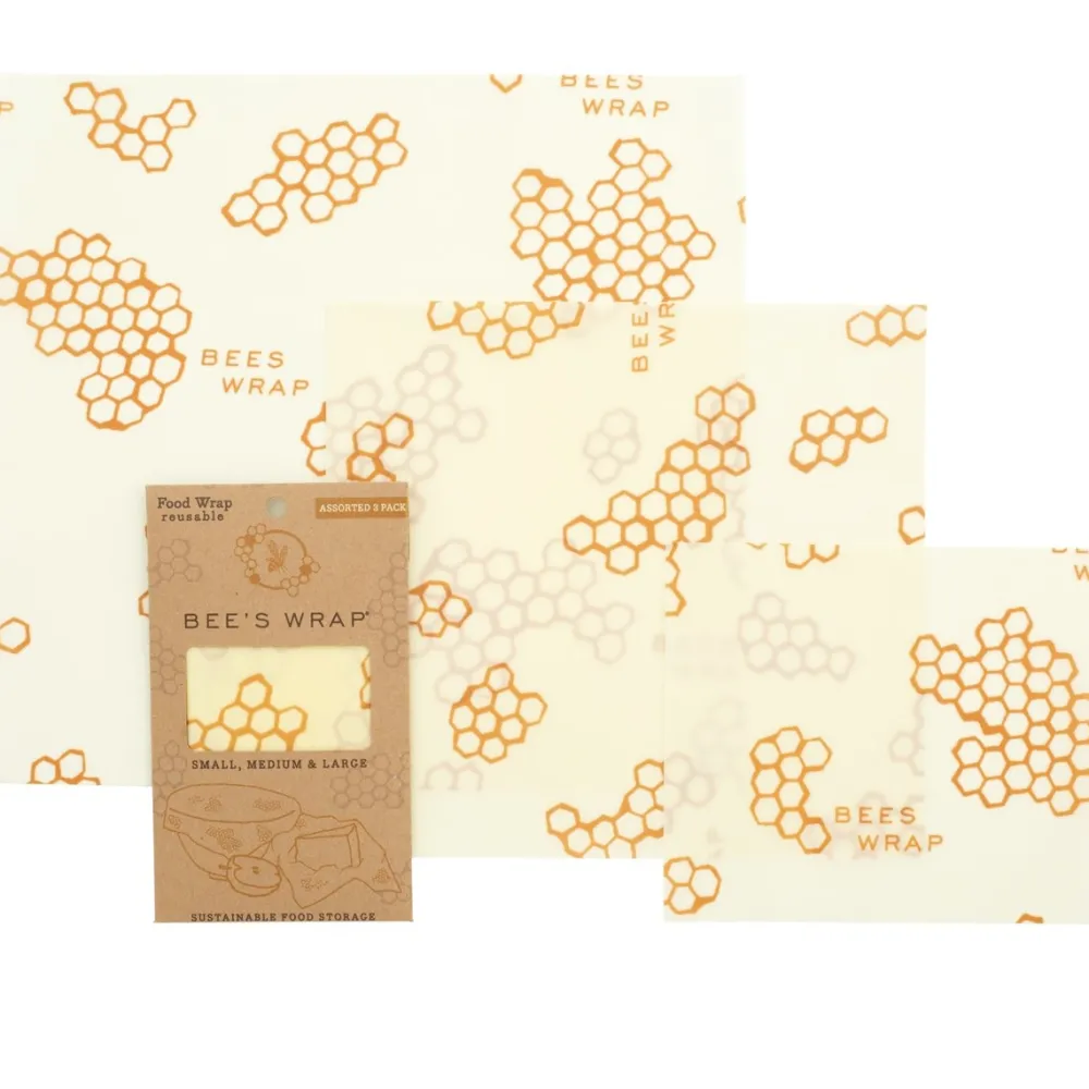 Bee's Wrap Wax Wraps En Katoenen Zakjes|Bewaren En Meenemen>Starter Set Wraps - S/M/L - 3-pack