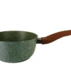 Natura Induction Kookpan>Steelpan 18cm met hout-look greep - VegeTek