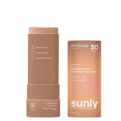 ATTITUDE Zonnebrand|Zonbescherming>Sunly Getinte Zonnebrandstick SPF30 - Ongeparfumeerd - 20g